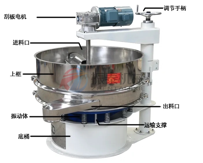 陶瓷粉强制筛结构