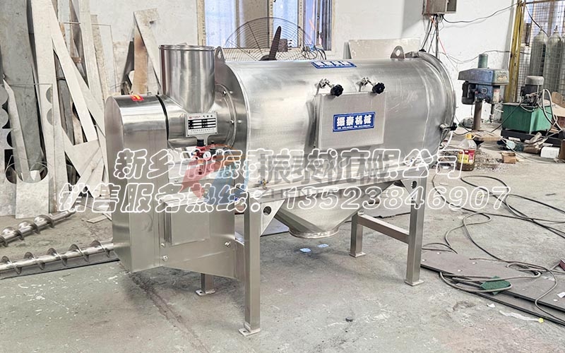 柠檬酸镁气旋筛粉机：纤维多粘黏性易吸附比重轻筛分设备