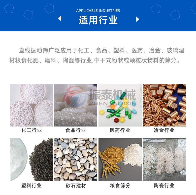 中药饮片直线筛适用行业