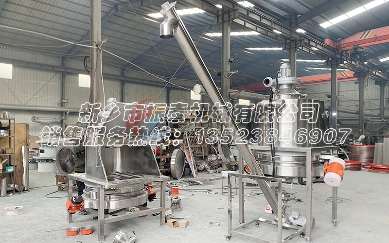抗菌肽人工小袋无尘投料站配套直排筛：实现洁净输送的好帮手